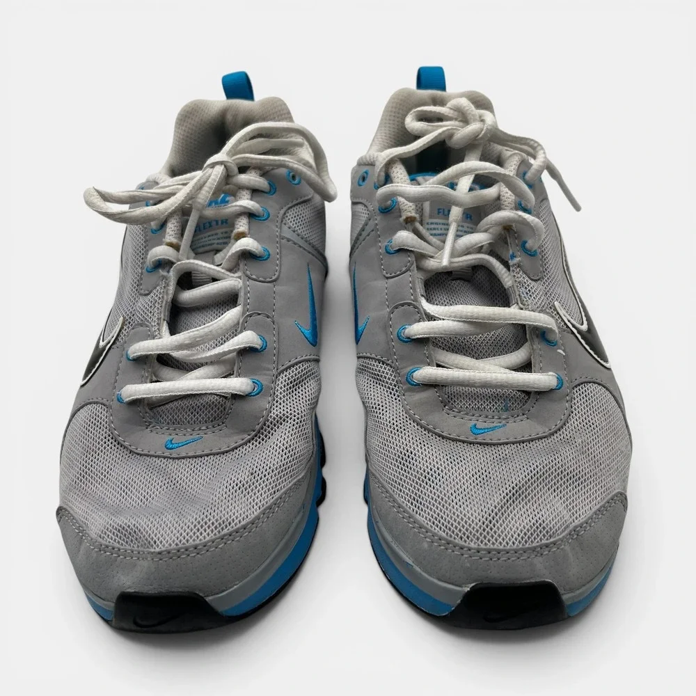 Nike Flex TR Running Shoes Grey Blue Womens 8.5 Low Top Sneakers 443836-003 - Picture 2 of 8
